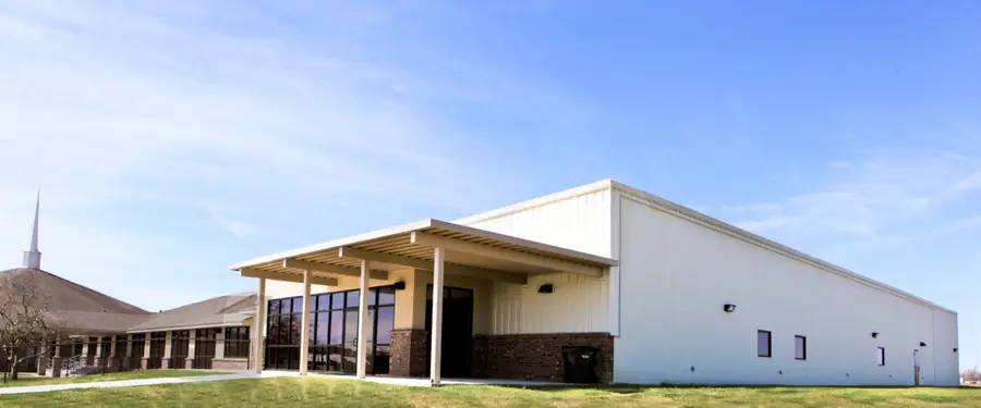 Completed commercial building